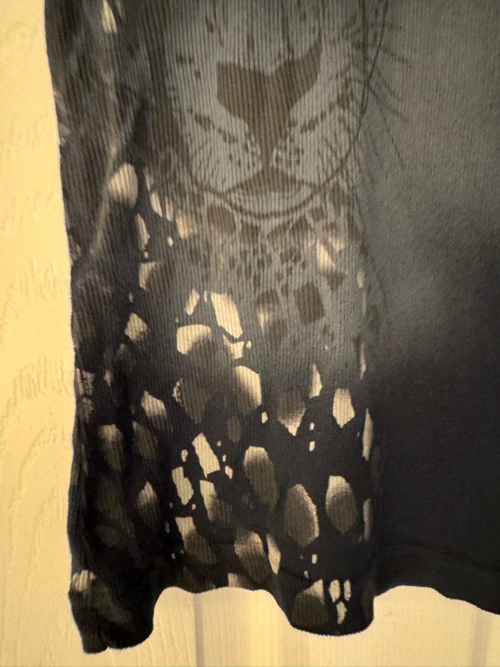 Key Closet Leopard Graphic Blue & Black Women’s Ribbed Cotton Tank Top Sz Small - Picture 7 of 10